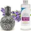 Lampe catalytique Mosaïque Noir + Parfum Lavender Expression 200ml. Élimine mauvaises odeurs, parfume et améliore qualité de l'air>Mamamanuela Clearance