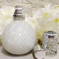 Lampe catalytique Mosaïque Blanc + Parfum Lemon Cake 500 ml - Élimine mauvaises odeurs, parfume et améliore la qualité de l'air>Mamamanuela Discount