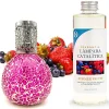 Lampe catalytique Mosaïque Fuchsia + Parfum Summer Fruits 200 ml - Élimine mauvaises odeurs, parfume et améliore qualité de l'air>Mamamanuela Clearance