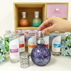 Lampe catalytique Mosaïque de minuit + Parfum Citronnelle 200 ml - Élimine mauvaises odeurs, parfume et améliore qualité de l'air><noscript><img width=