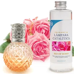 Lampe catalytique Orange Diamonds + Parfum Bed of Roses 500 ml - Élimine mauvaises odeurs, parfume et améliore la qualité de l'air>Mamamanuela Sale