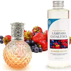 Lampe catalytique Orange Diamonds + Parfum Summer Fruits 500 ml - Élimine mauvaises odeurs, parfume et améliore qualité de l'air>Mamamanuela Outlet