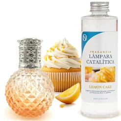 Lampe catalytique Orange Diamonds + Parfum Lemon Cake 200 ml - Élimine mauvaises odeurs, parfume et améliore la qualité de l'air>Mamamanuela Outlet