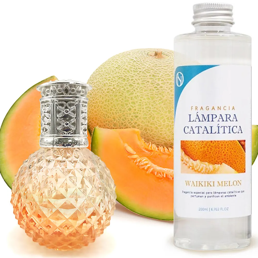 Lampe catalytique Orange Diamonds + Parfum Waikiki Melon 500 ml - Élimine mauvaises odeurs, parfume et améliore qualité de l'air>Mamamanuela Online