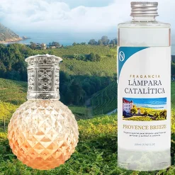 Lampe catalytique Orange Diamonds + Parfum Provence Breeze 200 ml - Élimine mauvaises odeurs, parfume et améliore qualité de l'air>Mamamanuela Discount