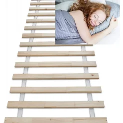 Lattes sans cadre 90x200cm 14 lattes en bois massif pour soutien ferme avec sangle enroulé>Bb Loisir Sale