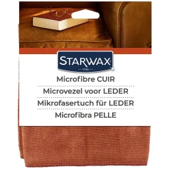 Lavette microfibre spéciale cuir marron Starwax L.210 x l.170 x ep.1 cm> Outlet