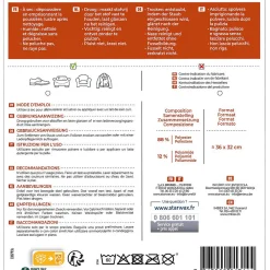 Lavette microfibre spéciale cuir marron Starwax L.210 x l.170 x ep.1 cm> Outlet