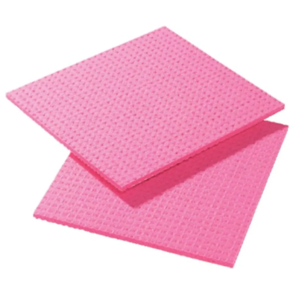 Lavettes Spongyl rouges Lot de 10> New