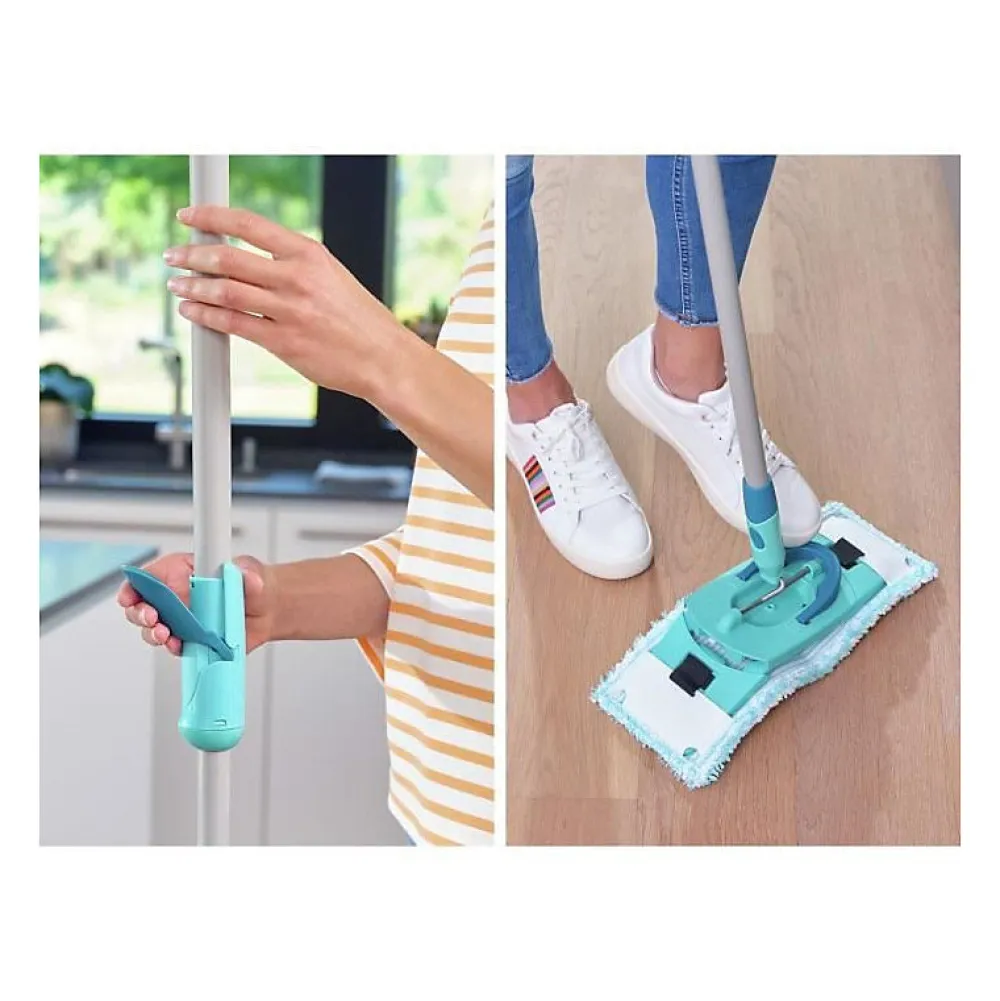 Clean Twist M Ergo mobile 52121 Kit de nettoyage sol - Balai a plat lave sol avec housse, seau a essorage facile, roule>Leifheit Clearance