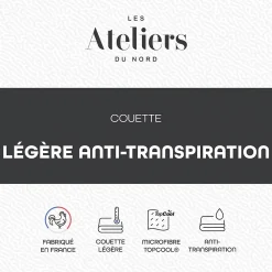 Ateliers Du Nord Les - Couette Légère et Anti-transpiration 240x260cm* Couette