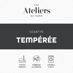 Les - Couette tempérée douce 220x240cm><noscript><img width=