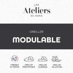 Les - Oreiller modulable 60x60cm><noscript><img width=