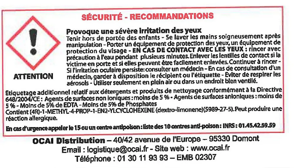 Lessive du sol au plafond 1L>Rénovocai Discount