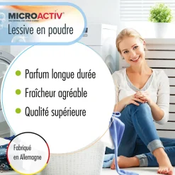 Lessive En Poudre Microactiv 30 L Puissante Pour Blanc Et Couleurs><noscript><img width=