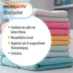 Lessive En Poudre Microactiv 10 L Puissante Pour Blanc Et Couleurs><noscript><img width=