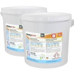 Höfer Chemie Lessive En Poudre Microactiv 20 L Puissante Pour Blanc Et Couleurs* Nettoyant Pour Salle De Bains