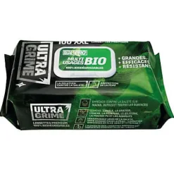 Lingettes nettoyantes multiusages XXL 100 % biodégradables Pro - paquet de 100>Ultragrime Hot
