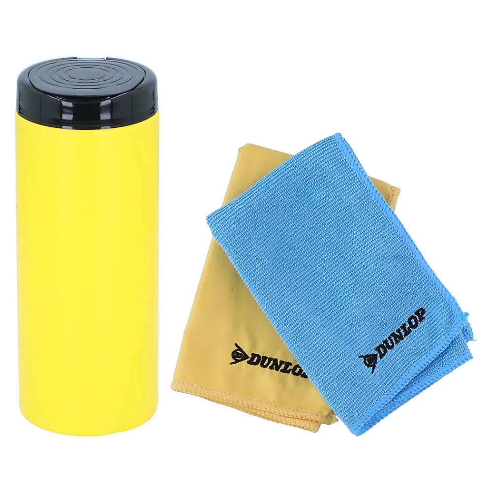 Dunlop Lingettes Nettoyantes Voiture 35x35cm, Microfibre 250gsm, Intérieur & Extérieur, Nettoyage Sans Traces* Chiffon