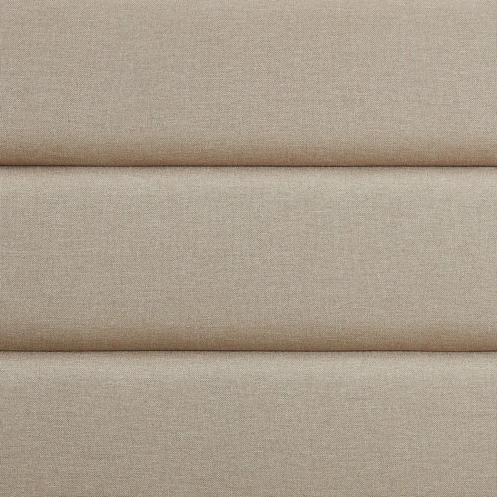 Idimex Lit 1 place FLORIDA, 90 x 190 cm, capitonné avec sommier, revêtement en tissu beige* Lit Simple