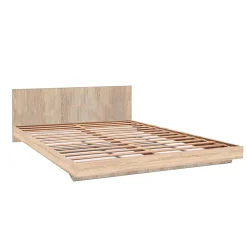 Bb Loisir Lit 2 places 140x190cm Couleur chêne LIFA inclus sommier et tête de lit* Lit Double