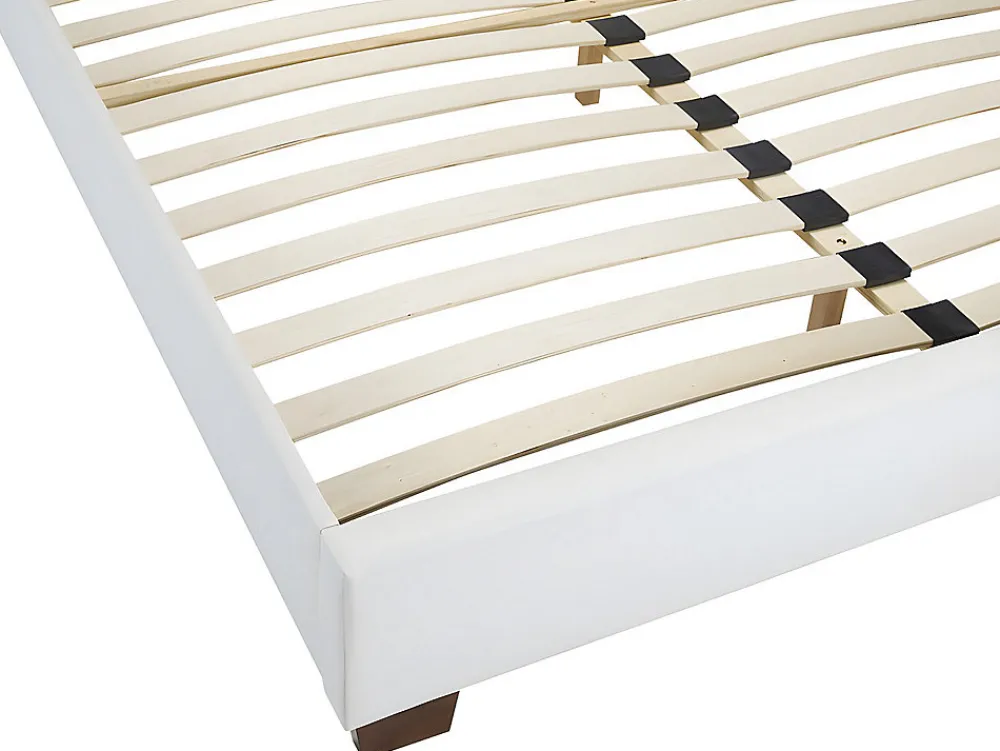 Lit 160 x 200 cm - Simili - Blanc - FAUSTIN>Vente-unique