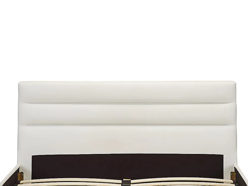 Lit 160 x 200 cm - Simili - Blanc - FAUSTIN>Vente-unique