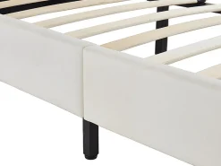 Lit 140 x 190 cm - Simili - Blanc - CORNELIUS II><noscript><img width=