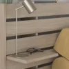 Vente-unique Lit 180 x 200 cm avec 4 tiroirs - Coloris : Naturel + Sommier + Matelas - TENALIA* Lit Avec Rangement