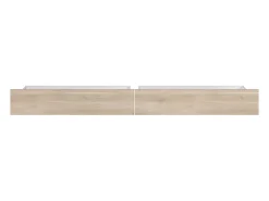 Lit 160 x 200 cm avec 4 tiroirs - Coloris : Naturel + Sommier + Matelas - TENALIA II><noscript><img width=