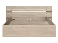 Lit 180 x 200 cm avec rangements - Coloris : Naturel + Sommier + Matelas - TENALIA><noscript><img width=