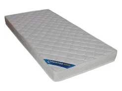 Lit 90 x 190 cm avec rangements - Coloris : Blanc et naturel + Sommier + Matelas - TAMADU><noscript><img width=