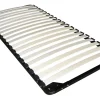 Vente-unique Lit 90 x 190/200 cm avec rangements - Blanc et naturel + Sommier + Matelas - PAULETTE* Lit Avec Rangement