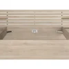 Vente-unique Lit 180 x 200 cm avec rangements - Coloris : Naturel - TENALIA* Lit Avec Rangement