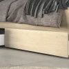 Vente-unique Lit 160 x 200 cm avec rangements - Coloris : Naturel - TENALIA II* Lit Avec Rangement