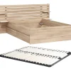 Lit 140 x 190/200 cm avec rangements - Coloris : Naturel + Sommier - TENALIA II>Vente-unique Hot