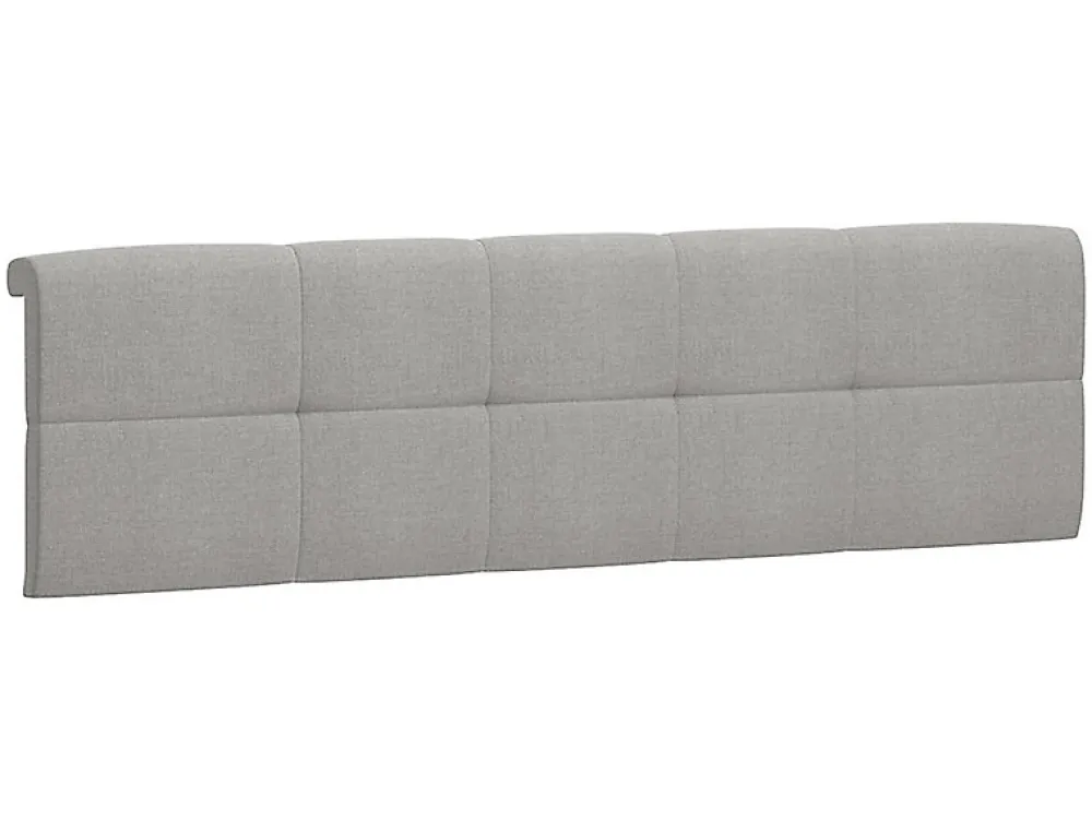 Lit adule 140x200 avec tête de lit capitonnée beige,sommier et rangement, coloris chêne Sonoma - L. 204,5 x P. 149 x H. 95/40,5 cm>Pegane Outlet