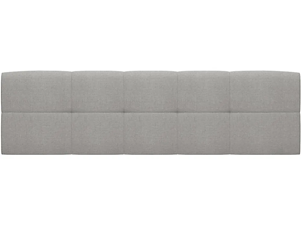 Lit adule 140x200 avec tête de lit capitonnée beige,sommier et rangement, coloris chêne Sonoma - L. 204,5 x P. 149 x H. 95/40,5 cm>Pegane Outlet