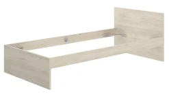 Lit adulte couchage 90X190 coloris naturel - Longueur 194 x Profondeur 95 x Hauteur 67 cm><noscript><img width=