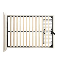 Gutent Lit adulte lit coffre lit 140x190 cm lit de rangement lit rembourré hydraulique lit 2 tiroirs lit double velours beige* Lit Avec Rangement