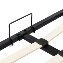 Gutent Lit adulte lit 160x200 cm lit rembourré hydraulique lit double avec sommier à lattes pu blanc crème* Lit Avec Rangement|Lit Double