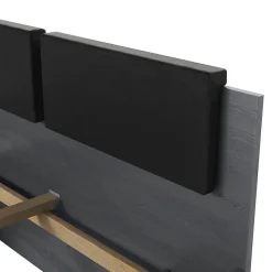 Lit adulte 180x200 avec tiroirs intégrés - Collection FLOYD, Coloris gris effet bois><noscript><img width=
