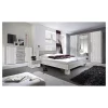 Meublorama Lit adulte 180x200 collection IRINA. Coloris gris clair et gris foncé* Lit Double