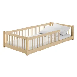Petits-Meubles Lit au sol 90x200 sommier inclus Tamara Bois*Enfant Lit Enfant
