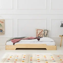 Lit au sol 90x190 sommier inclus Lola Bois>Petits-Meubles