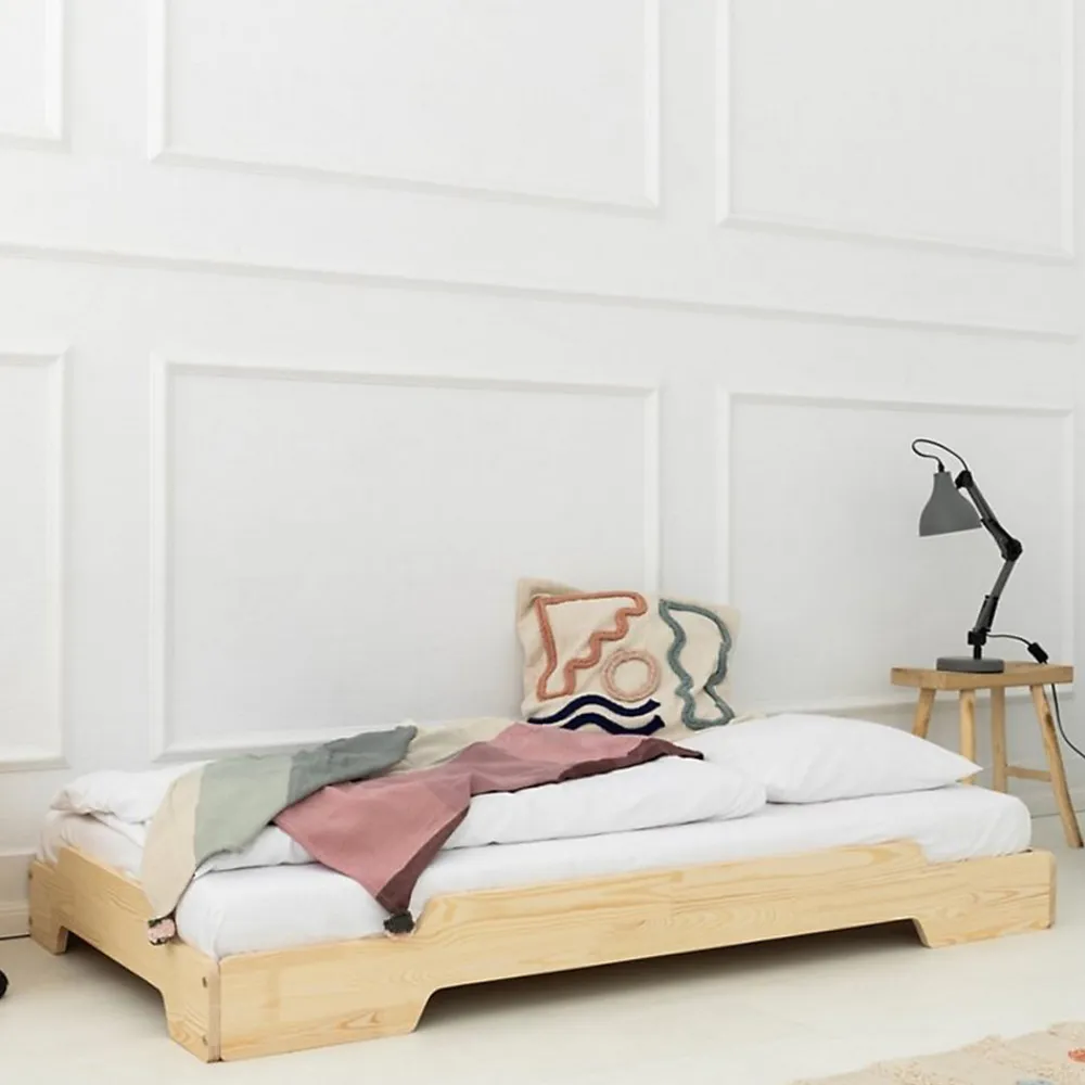 Lit au sol 90x190 sommier inclus Lola Bois>Petits-Meubles