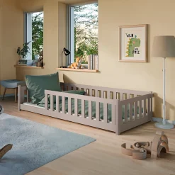 Lit au sol 90x200 sommier inclus Maya Cachemire>Petits-Meubles Best