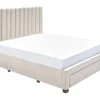 Lit avec 3 tiroirs 180 x 200 cm - Tissu - Beige - LIAKO>Vente-unique Clearance
