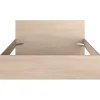 Vente-unique Lit avec 2 tiroirs 160 x 200 cm - coloris : Naturel et beige + Sommier - VELONA* Lit Avec Rangement