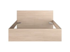 Lit avec 2 tiroirs 160 x 200 cm - coloris : Naturel et beige - VELONA><noscript><img width=